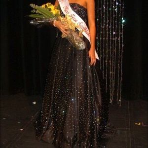 Hand Mixed Swarovski Color Crystal Gown